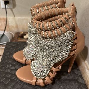 Perfect for new years!!! 🎇rhinestone push your luck heels. Price is firm.